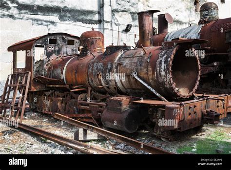 Rusty Steam Locomotive Stock Photo Alamy