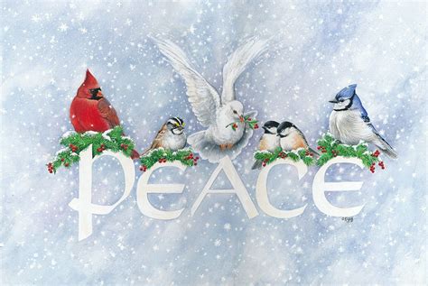 Peace I By Kathy Goff Christmas Art Vintage Christmas Cards