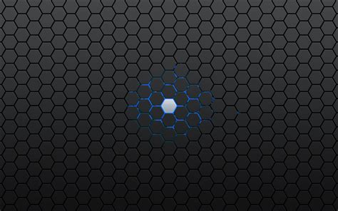 Android Operating System Hexagon Geometry Blue Gray Artwork