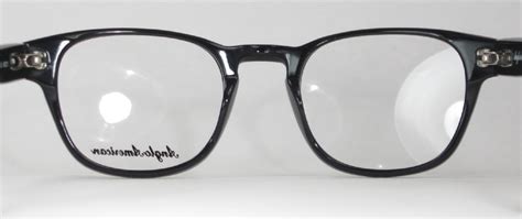 Optometrist Attic Anglo American Optical Black Fitz Eyeglasses