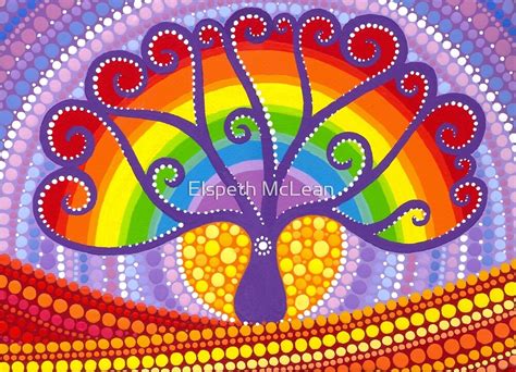 Rainbow Boab Tree Of Life By Elspeth Mclean Redbubble