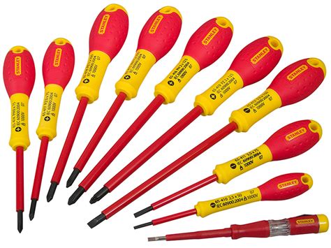 Stanley Tools Fatmax Vde Insulated Poziparallelflared Screwdriver Set