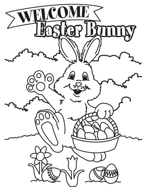 Free printable bunnies coloring pages for printing and coloring pages for kids. Easter Coloring Pages To Print
