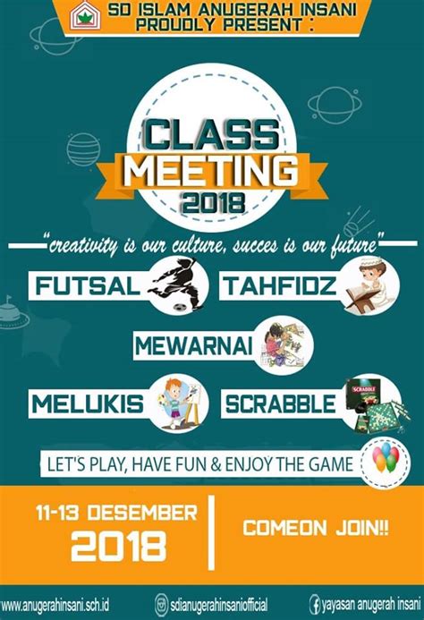 Class Meeting 2018 Sd Islam Anugerah Insani Sekolah Islam Terpadu