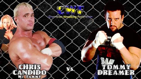 Chris Candido W Sunny Vs Tommy Dreamer Cage Match Champion Wrestling Federation March