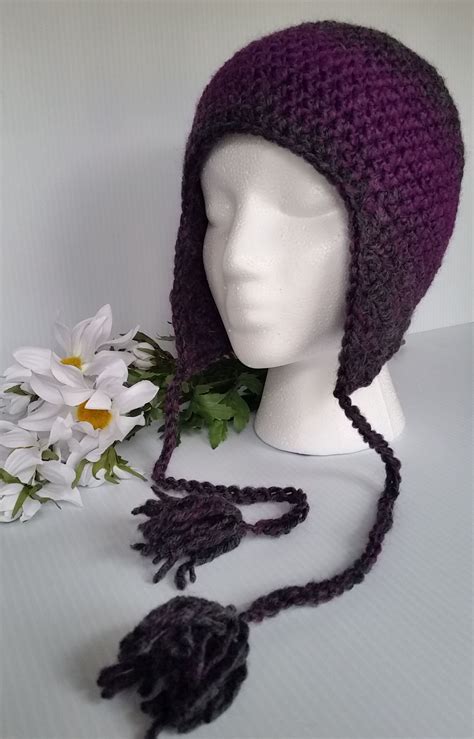 Easiest Earflap Hat Free Crochet Pattern Adult Size Artsy Daisy