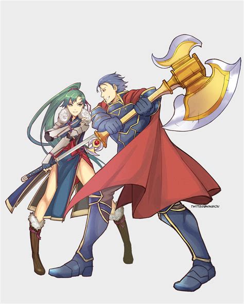 Kyouryn “commission Featuring Lyn And Hector Twitter ” Fire Emblem
