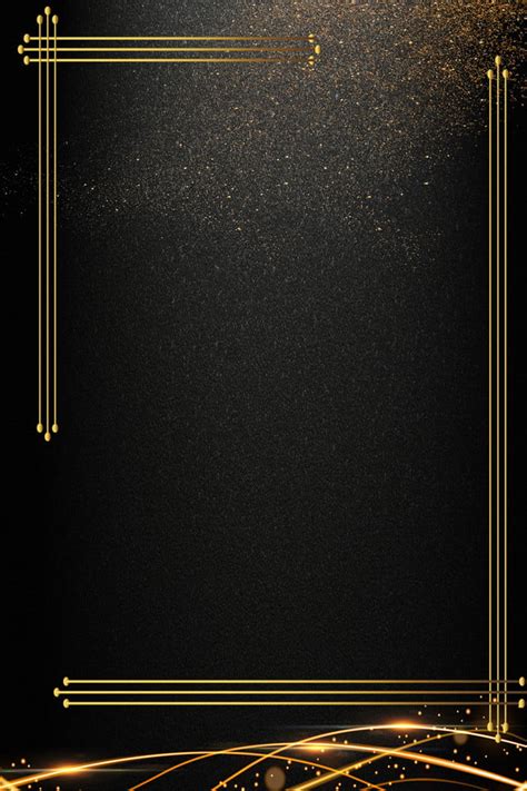 Black Gold Business Invitation Invitation Background Template Wallpaper