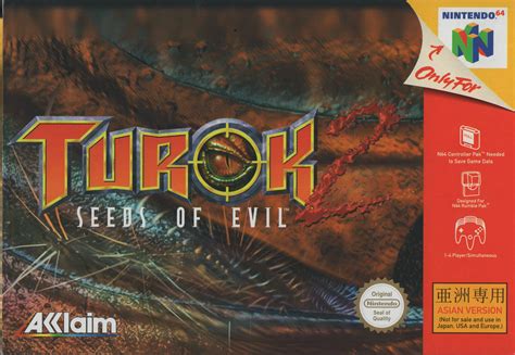 Turok 2 Seeds Of Evil Box Shot For Nintendo 64 GameFAQs