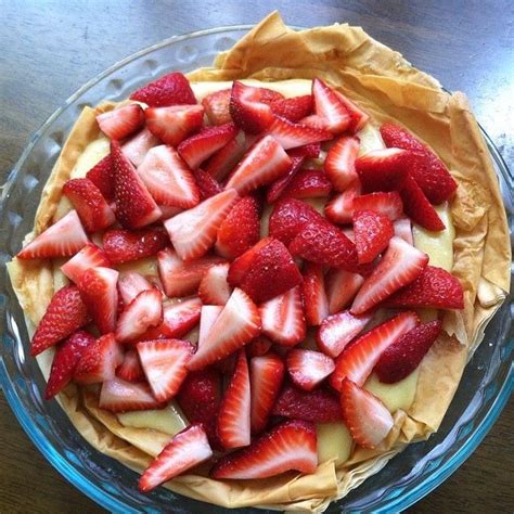 For home cooks, prepared phyllo dough produces a wonderfully crisp, lighter, and flakier version. Strawberry Custard Phyllo Dough Tart, Light and Delicious! | Phyllo dough, Phyllo, Dough