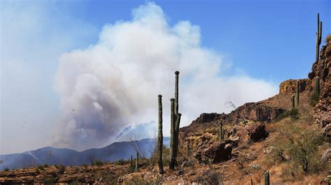 Bush Fire Grows 10000 Acres Overnight As Other Fires Burn In Arizona