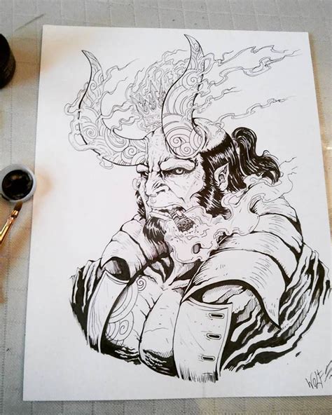 Hellboy Inked By Thewolfmaria On Deviantart