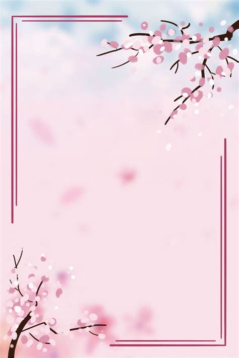 Japanese Cherry Blossom Festival Travel Poster Background Template En