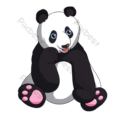 Drawing Cute Giant Panda Clipart Png Images Psd Free Download Pikbest