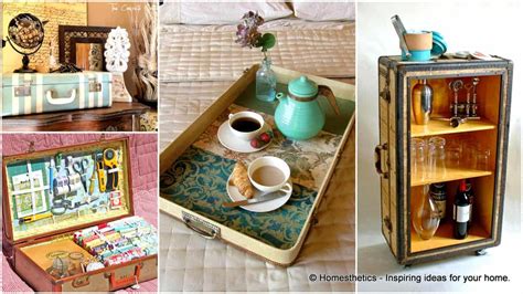 25 Beautifully Creative Ways To Recycle Vintage Suitcases At Home In