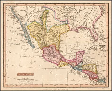 Map Of Mexico In 1824 Historia De Mexico Mapa De Mexico Mapa De