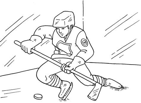 Hockey Coloring Pages To Print Coloring Home
