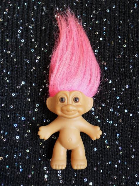 Vintage 80s Retro Russ Troll Doll Pink Hair By Hoodratroughdiamond