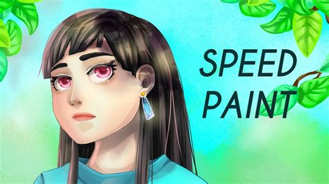 Speedpaint Anime Girl Paint Tool Sai Youtube