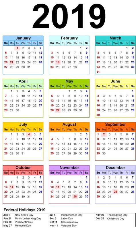 Yearly Calendar 2019 Template With Nsw Holidays Free Yearly 12 Month
