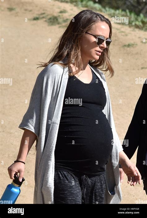 A Heavily Pregnant Natalie Portman Goes For A Walk In Joggers A Loose