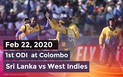 The temperature is expected to stay around 27 degrees celsius at the sir vivian richards stadium, north sound, antigua. Today Cricket Match Prediction, Sri Lanka vs West Indies ...
