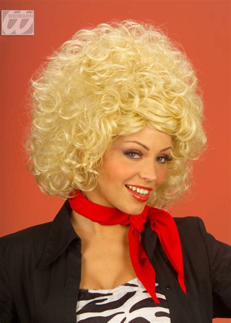 Ladies Blonde Dolly Parton Style Country Diva Wig Ebay