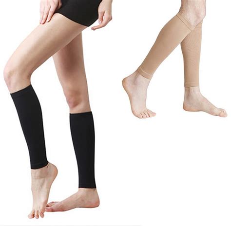 1 Pair Slimming Thighs Shaper Sports Elastic Stretch Plastic Leg Socks Set For Calf 2u925 In