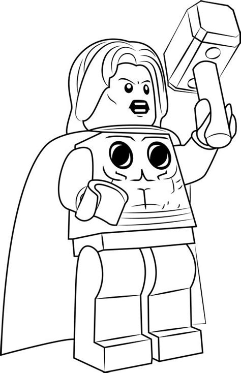 Best coloring pages printable, please share page link. Lego Coloring Pages thor #coloringpages #coloringpagesforkids
