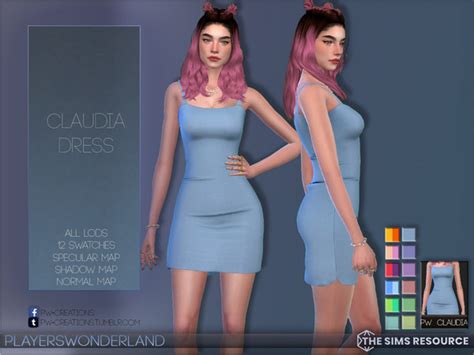 The Sims Resource Claudia Dress