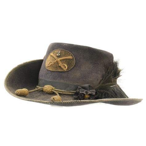 Uniforms Civil War Us Csa Union Confederate Officer Hat Cord Cavalry