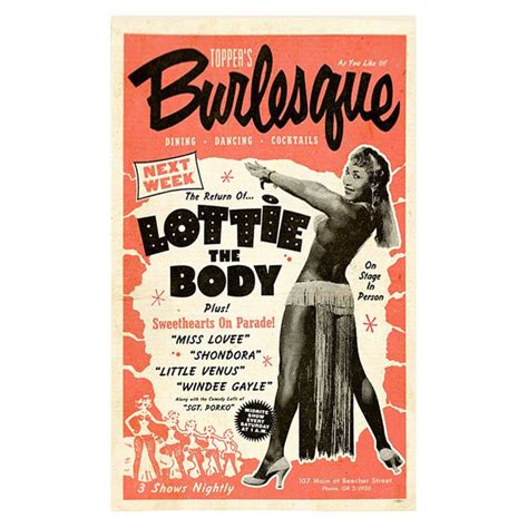 Lottie The Body Burlesque Poster Madam Clutterbuckets Neurodiverse