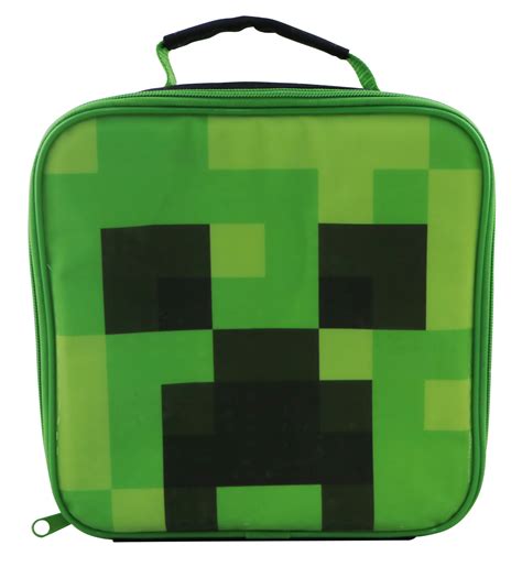 Minecraft Creeper Cubic Lunch Bag By Zak