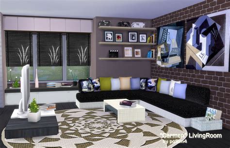 Sims 4 Carmen Living Room Pqsim4 Sims Mods Sims 4 Custom Content