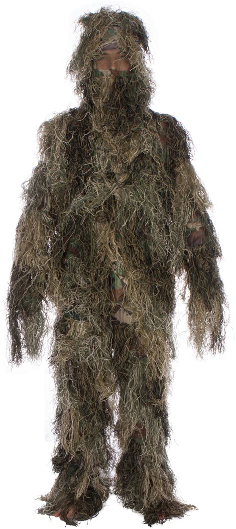 Modern Warrior Woodland And Forest Design Ghillie Suit 3 Piece One Size