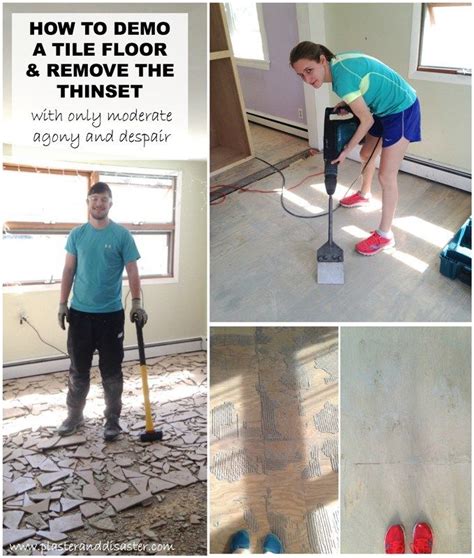 Floor No More And How To Mostly Remove Thinset From Wood Subfloors