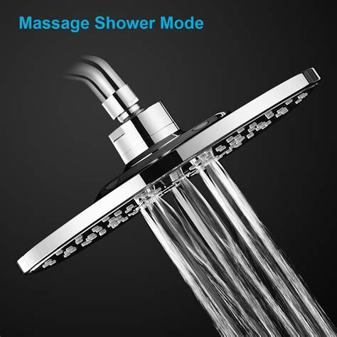 Rainfall Shower Head 3 Settings 8 Inch Large High Pressure Rain Shower