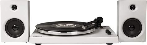 Crosley T150a Wh Modern 2 Speed Bluetooth Turntable System With Variab