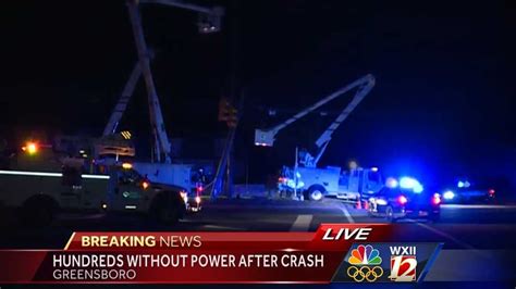 Power Restored After Hit And Run Crash In Greensboro Police Search For