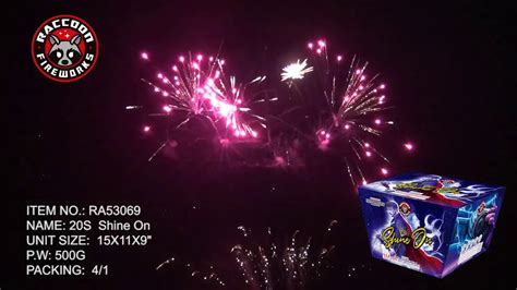 Shine On Raccoon Fireworks 500 Gram Ra53069 Youtube