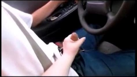 Wife Teaches Teen To Drive While Playing With His Dick And Make Him Cum