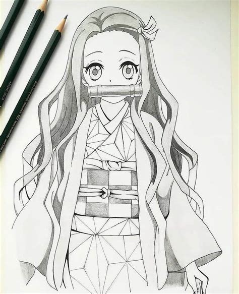 My Sketch Of Nezuko Credits To The Original Artist Ki