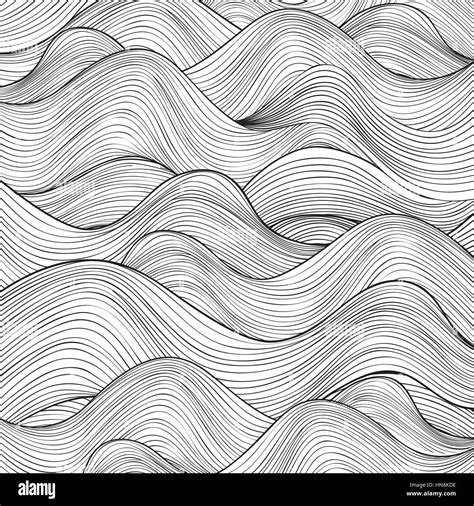 Wave Pattern Black And White