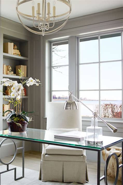 Small Home Office Design Ideas Glass Desk — Hello Lovely Living