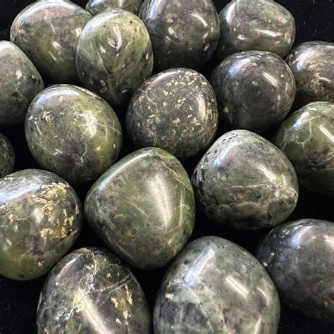 Jade Nephrite Tumbled Stones 1″ — Canada Garys Gem Garden