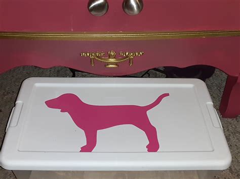 Victoria Secret Pink Dog Decal Etsy