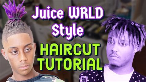 Juice Wrld Style Haircut Tutorial Youtube