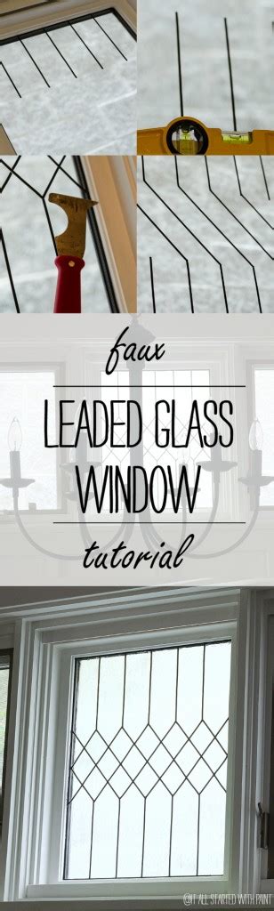 Faux Leaded Glass Window Tutorial