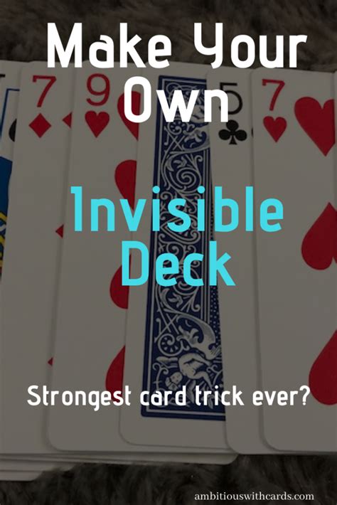 We did not find results for: How to Make & Perform the Invisible Deck (with photos ...