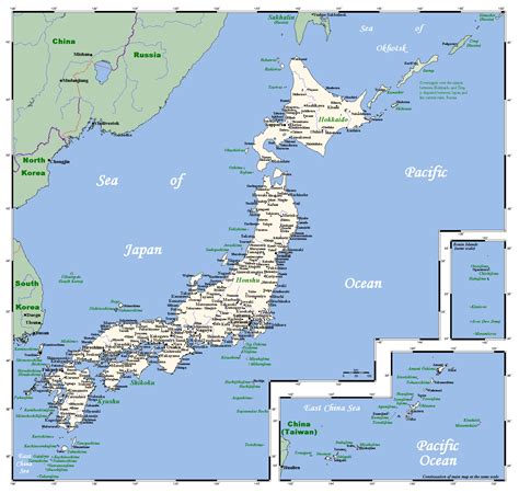 Japan Asia Map